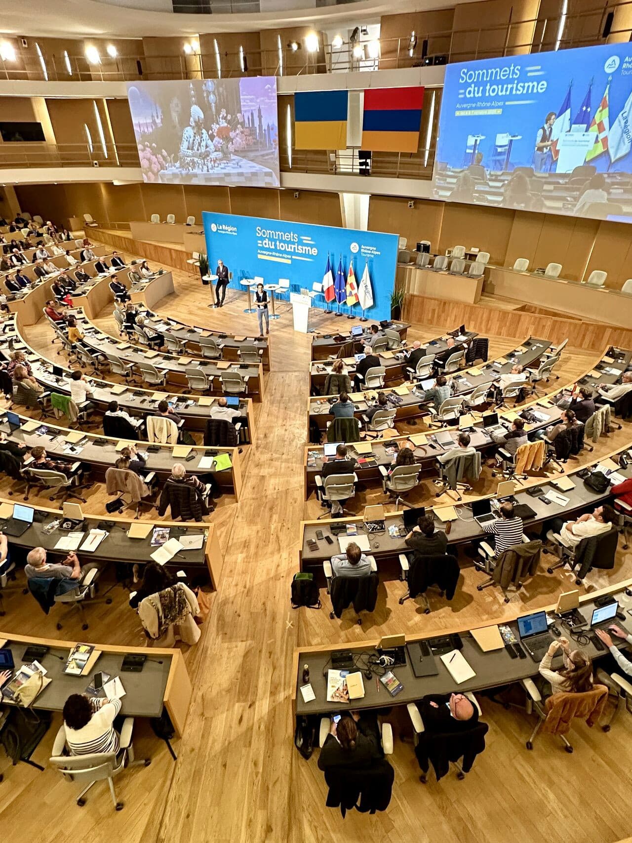 Flavien Chervet en conférence pour une collectivité